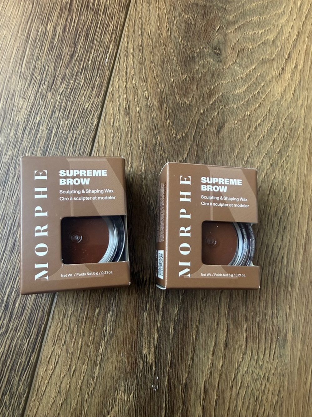 Morphe Supreme Brow Sculpting & Shaping Wax — Warm Brown Duo